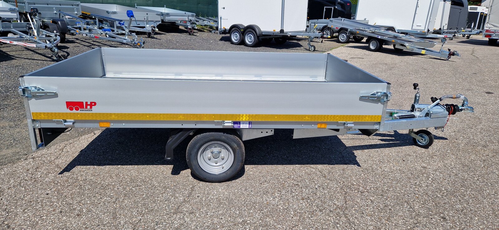 PKW-Anhänger, Hochlader Eduard 2514 G, 2510 x 1450 x 300 mm, 750 kg gebremst