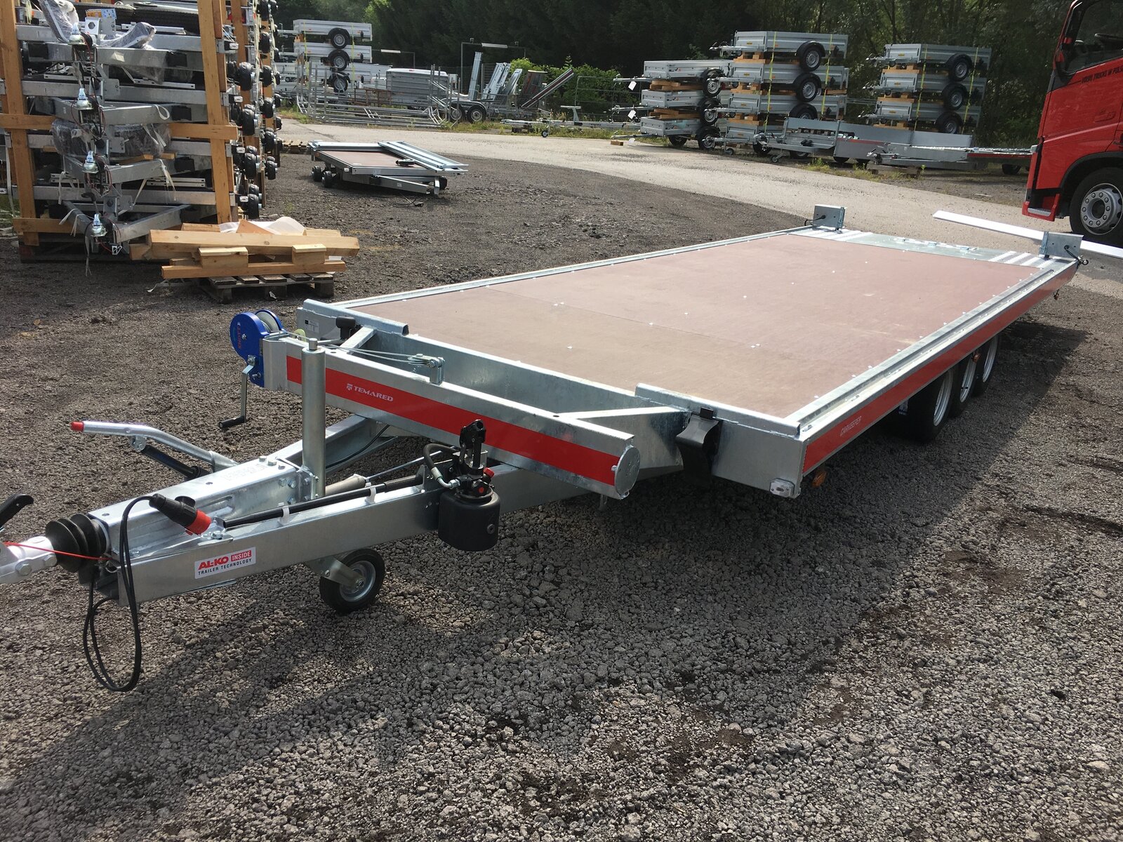 Autotransporter, Fahrzeugtransporter, Autoanhänger HP 502035 ATPK Tridem 3500 kg GG