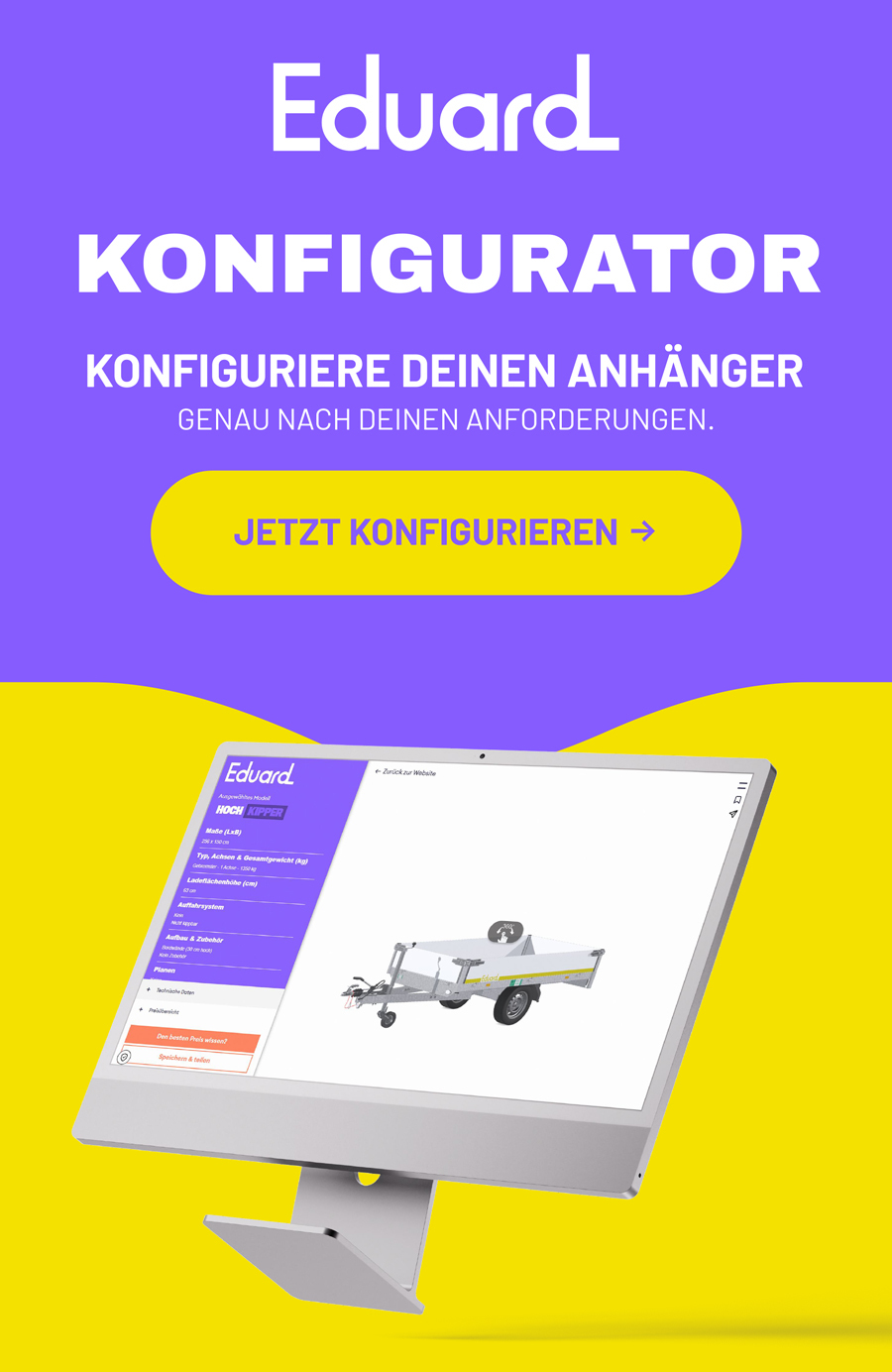 Eduard Anhänger Konfigurator