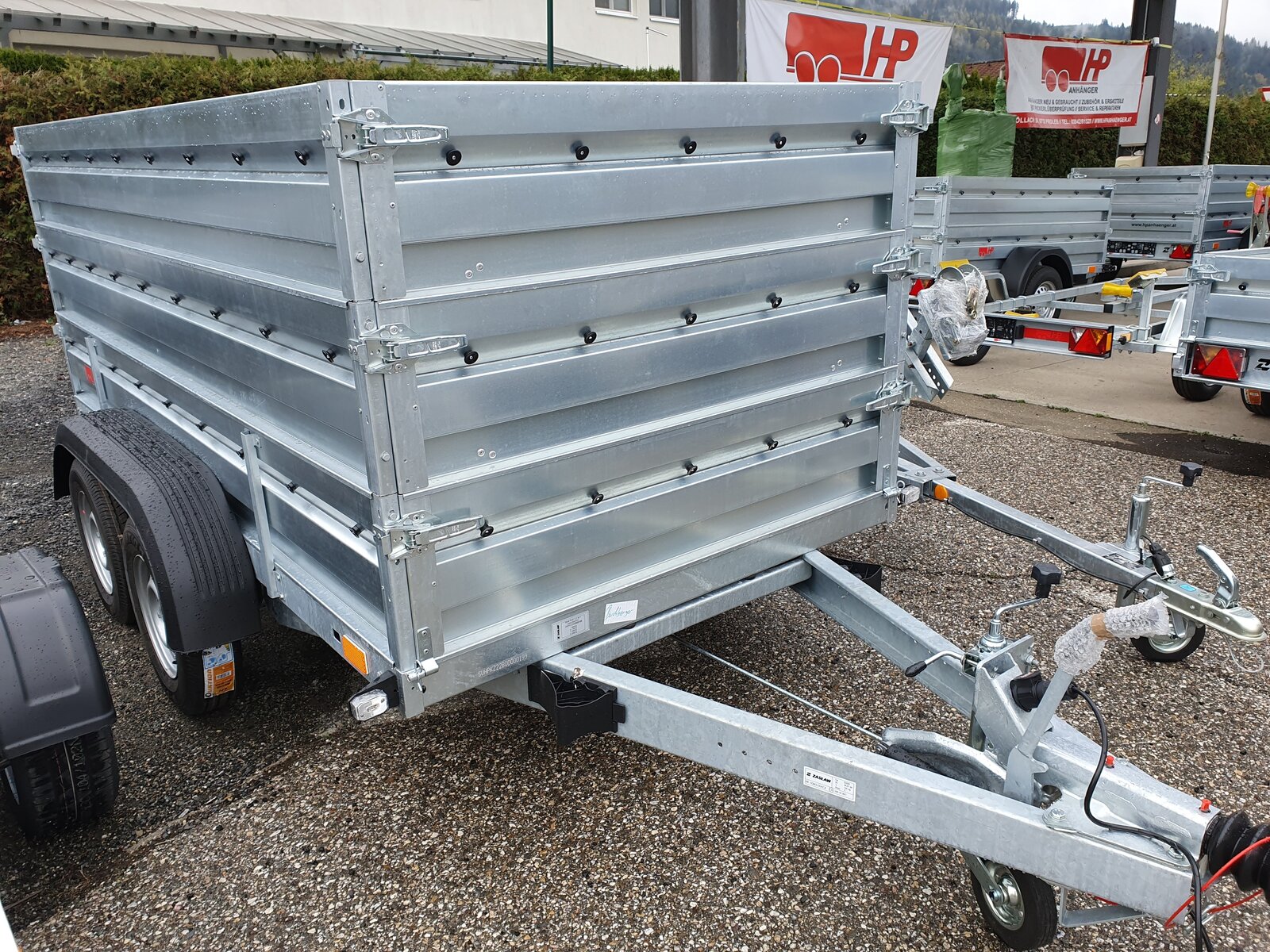PKW Anhänger, Autoanhänger, Tandemanhänger HP 3015 TAV, 3000x1500x350 mm, 2000 kg GG, + Aufsatzwände u. Flachplane