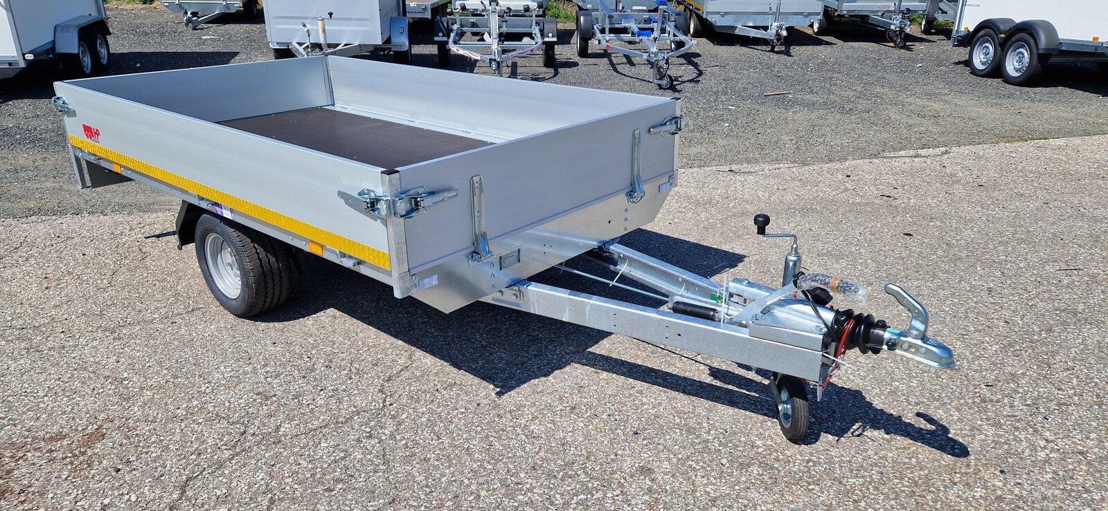 PKW-Anhänger, Hochlader Eduard 2514 G, 2510 x 1450 x 300 mm, 750 kg gebremst