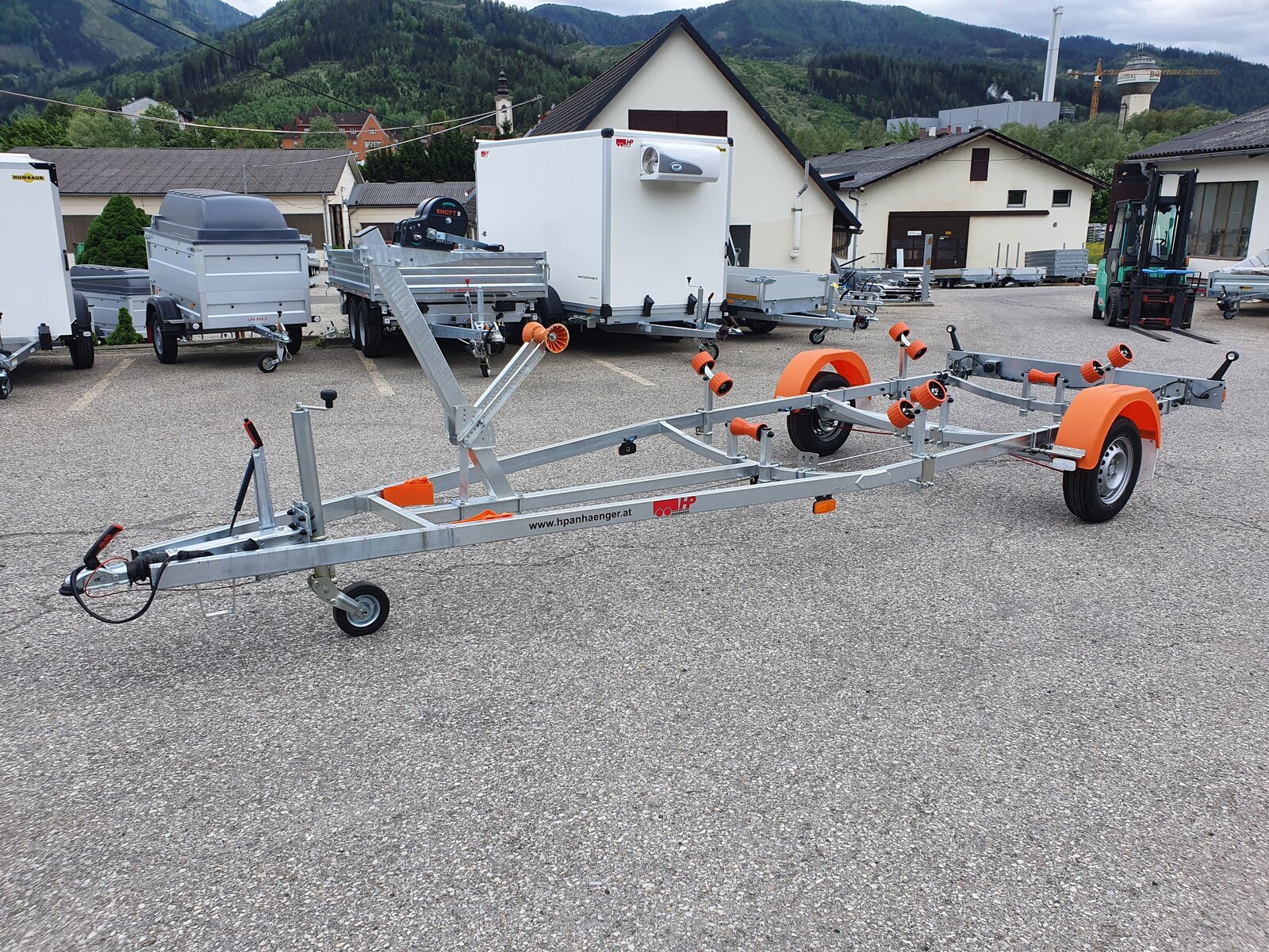 Bootsanhänger, Motorbootanhänger HP 1000 BA-R, 1000 kg gebremst