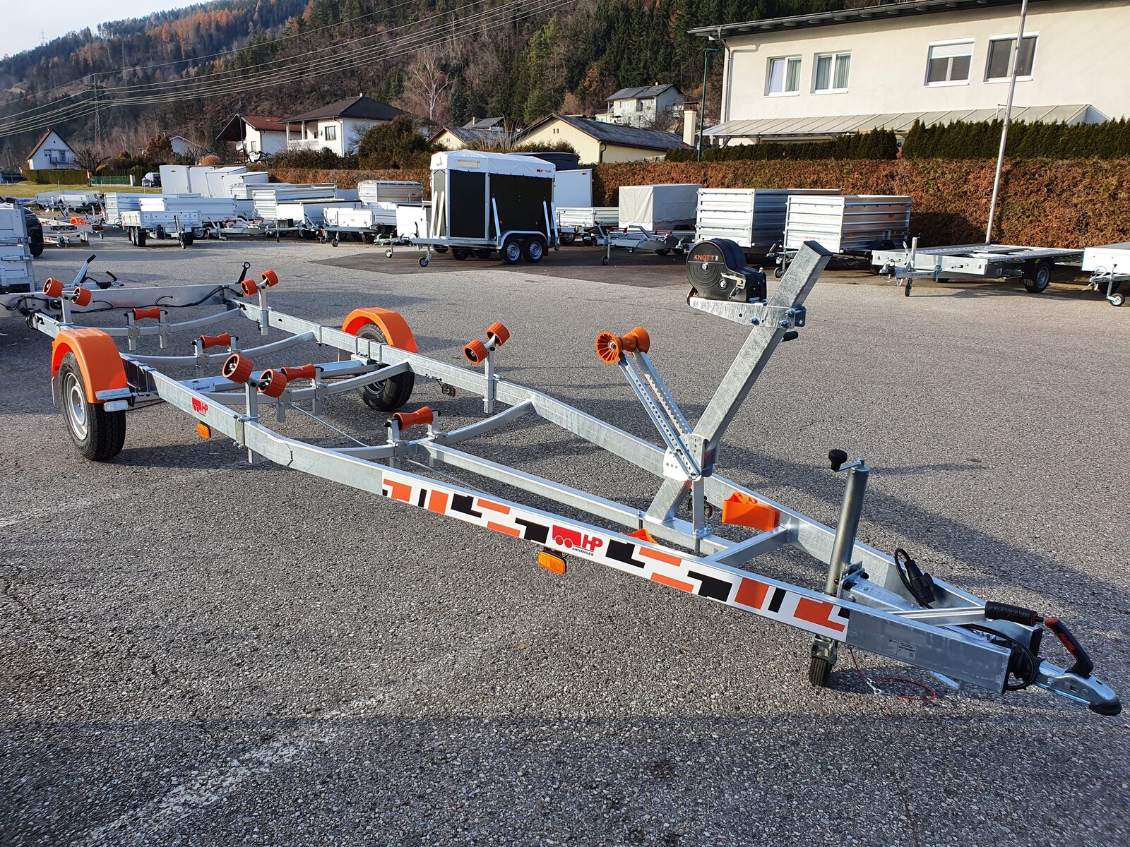 Bootsanhänger, Bootstrailer, Motorbootanhänger HP 1800 BA-R für Bootslänge bis 7,2 m