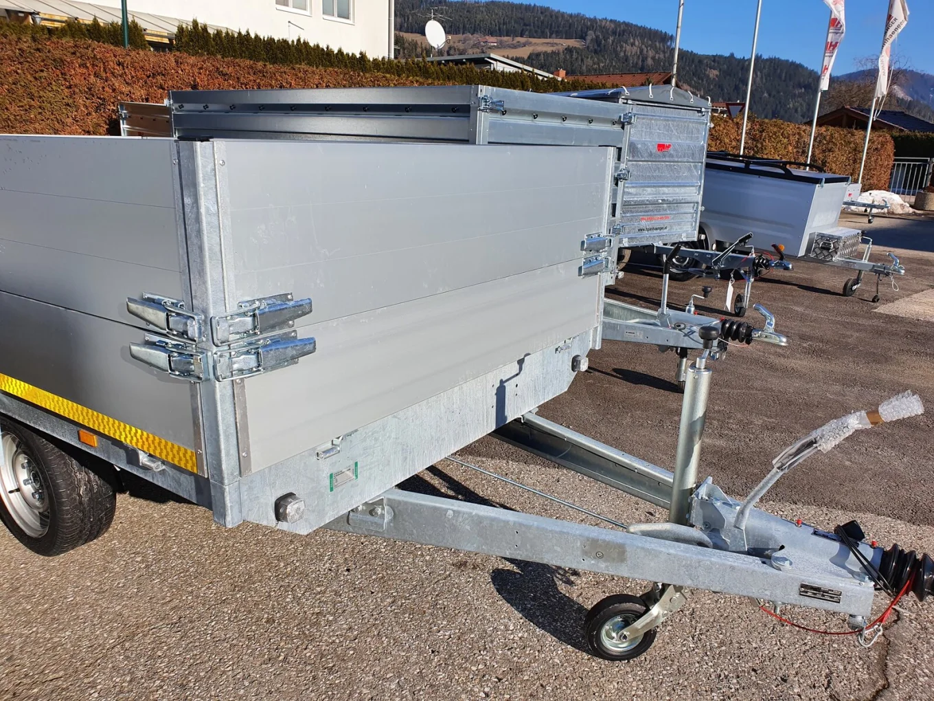 PKW-Anhänger, Autoanhänger Hochlader EDUARD 3118 G, 3118 x 1800 x 300 mm, 1500 kg GG einachs