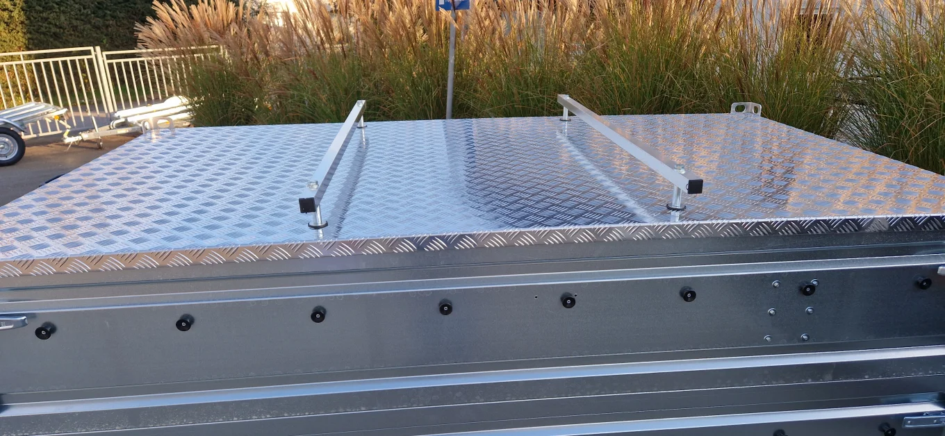 PKW-Anhänger HP 2612 UA - Robuster Einachs-Kastenanhänger, 750 kg Autoanhänger im Set mit Aufsatzwände u. Flachplane