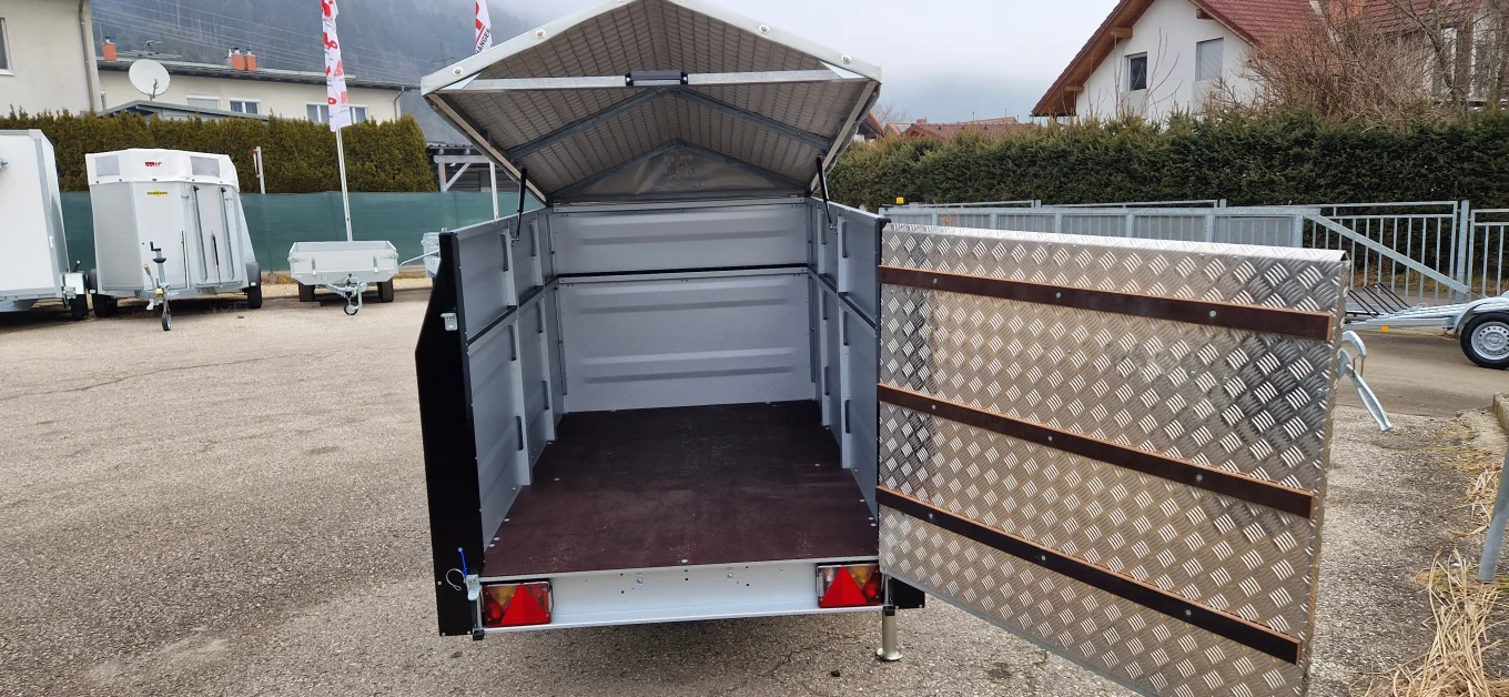 PKW-Anhänger, Autoanhänger, Kleinviehtransporter HP 2012 G-VT, 2020 x 1235 x 1070 mm, 1000 kg gebremst