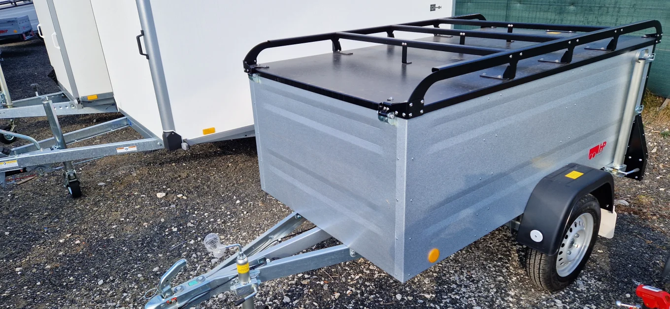 PKW-Anhänger, Deckelanhänger-Kofferanhänger HP 2011 U72, 750 kg ungebremst, 2020 x 1075 x 675 mm, inkl. Deckel versperrbar