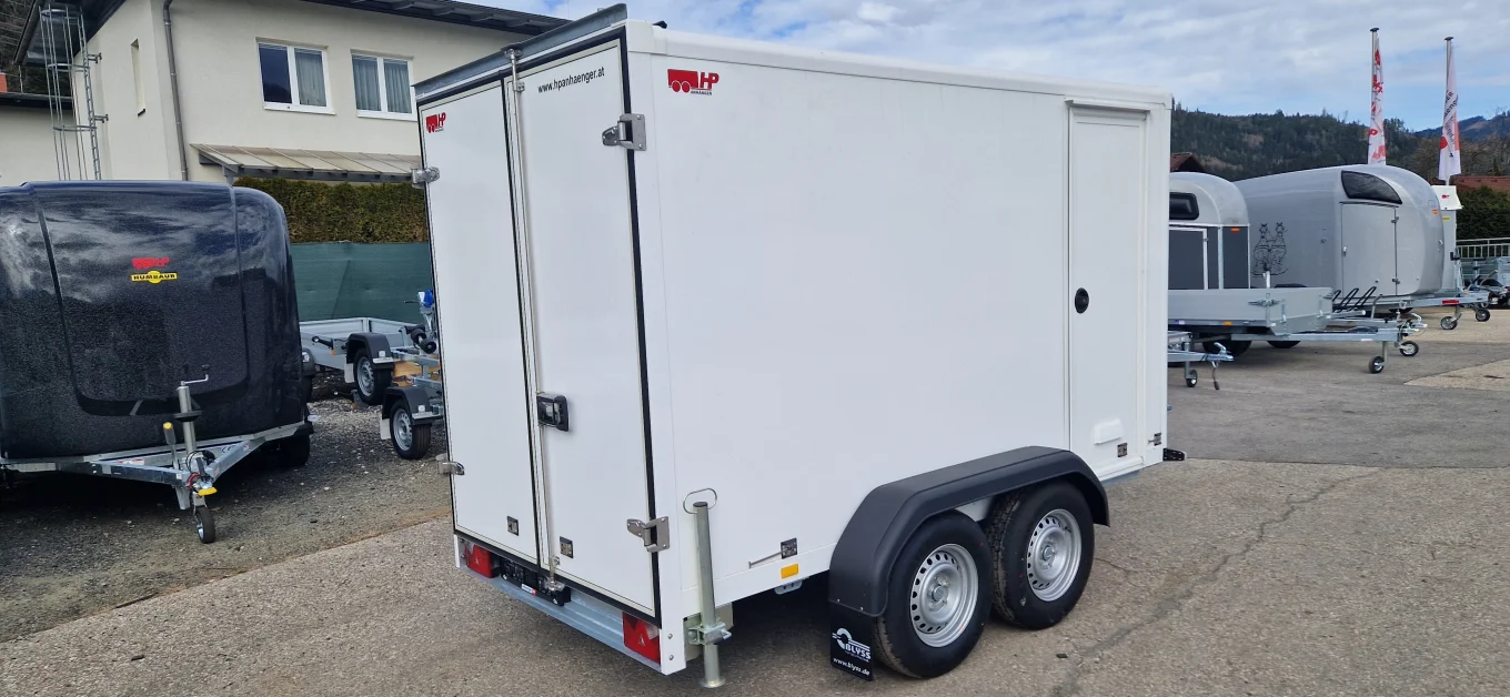 Kofferanhänger, PKW-Anhänger HP 203016-18 HK mit ALU Profil und Sandwichpaneelen 30 mm