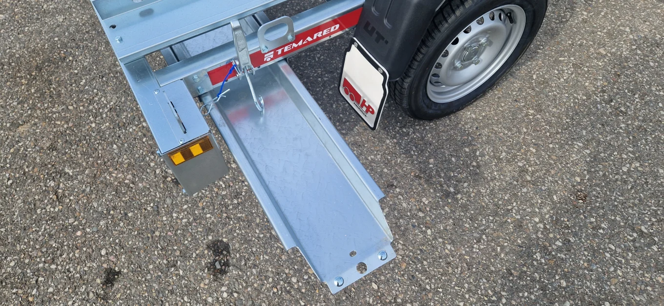 Motorradanhänger, Autoanhänger, PKW-Anhänger HP M750-K Premium, kippbar für 3 Motorräder