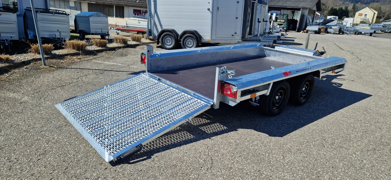 Baggeranhänger, Baumaschinenanhänger, Universaltransporter HP 303015 T-SO,  Tandem Sondermodell, 3000 kg GG