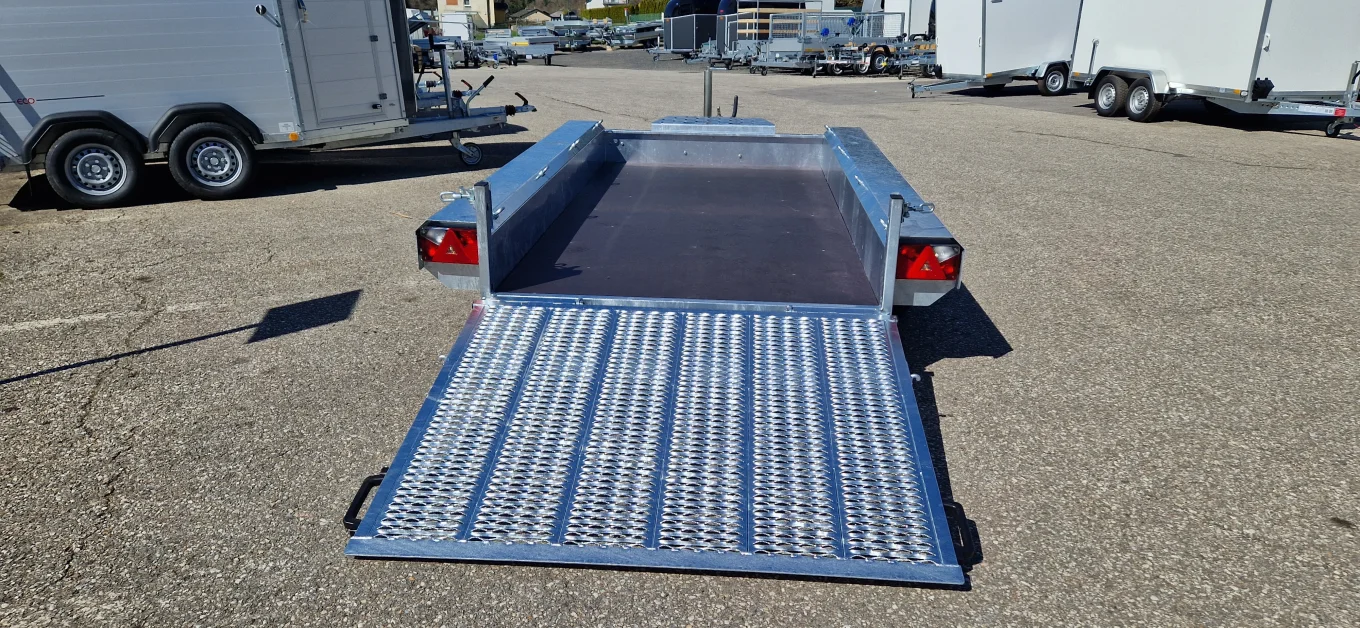 Baggeranhänger, Baumaschinenanhänger, Universaltransporter HP 273015 T-SO Tandem Sondermodell, 2700 kg