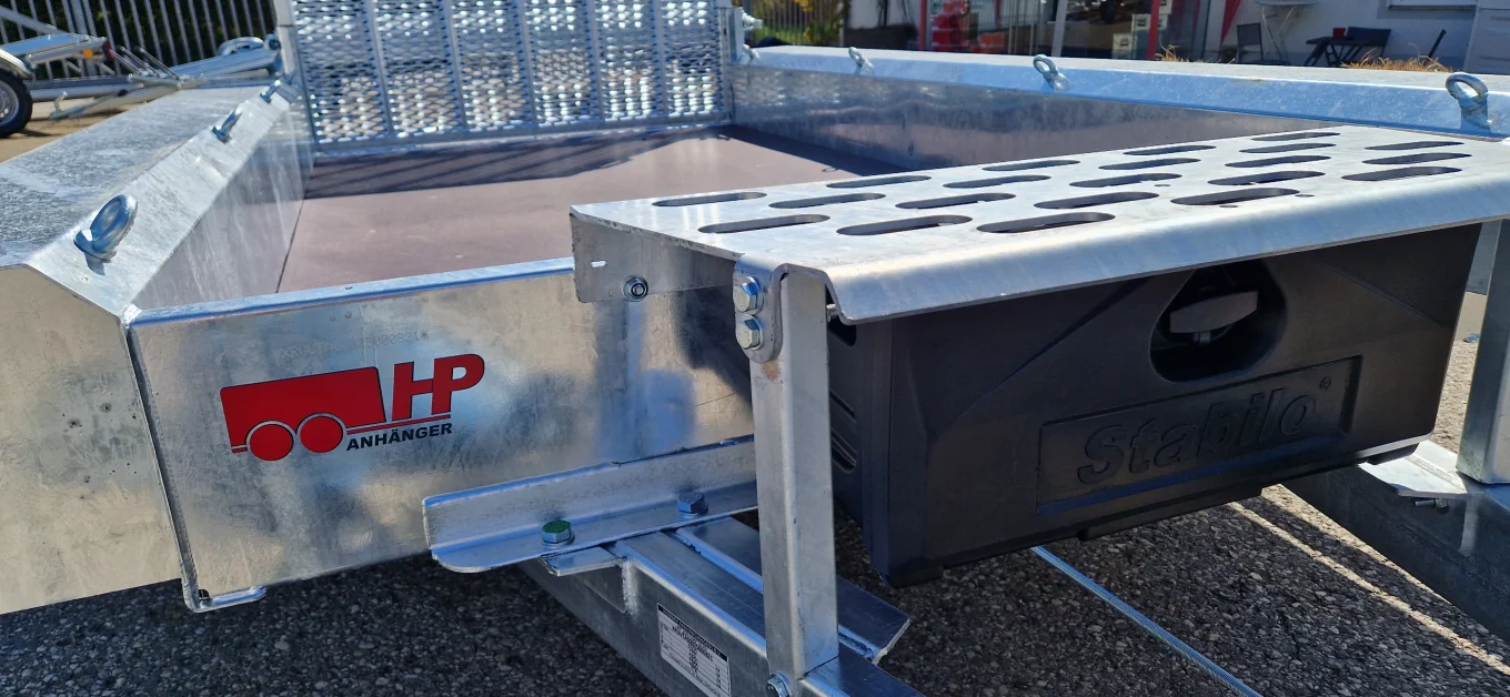 Baggeranhänger, Baumaschinenanhänger, Universaltransporter HP 273015 T-SO Tandem Sondermodell, 2700 kg