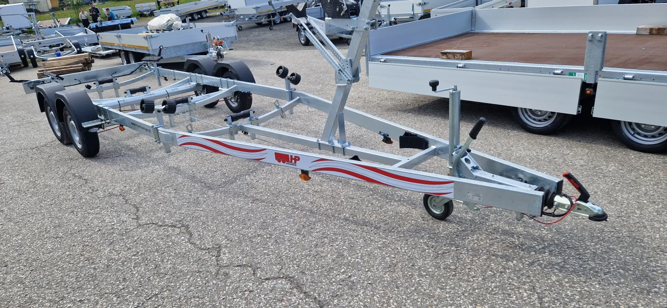 Bootsanhänger, Bootstrailer, Motorbootanhänger HP 2000 BA-R für Bootslänge bis 7,2 m
