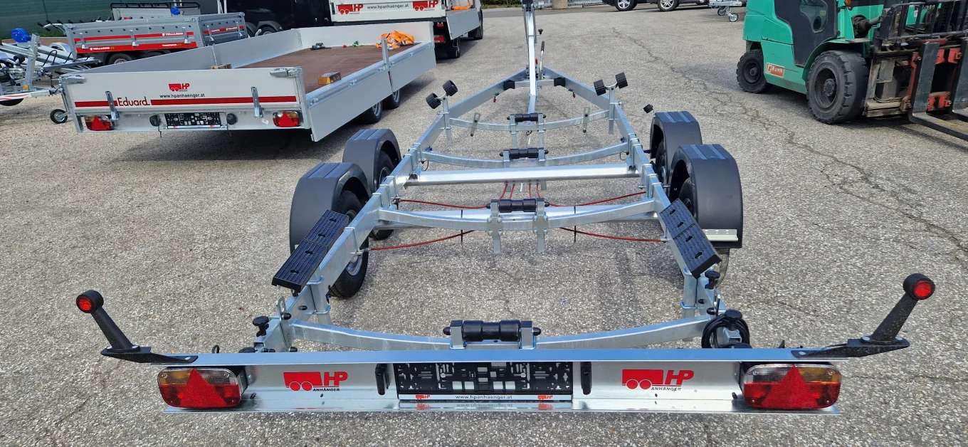 Bootsanhänger, Bootstrailer, Motorbootanhänger HP 2000 BA-R für Bootslänge bis 7,2 m