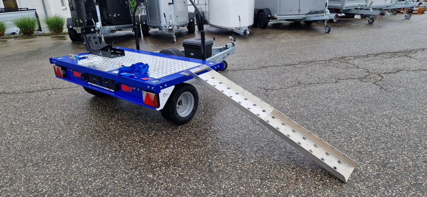 Motorradanhänger, Moto-Bike Anhänger HP 2000 für Querverladung