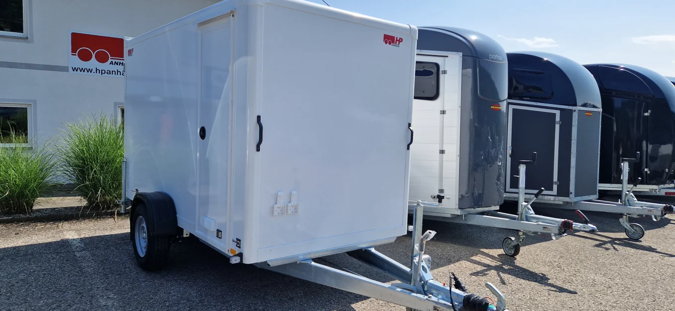 Kofferanhänger, PKW-Anhänger HP 132615-15HK, Sandwich, 2620x1500x1500mm, 1300 kg gebremst
