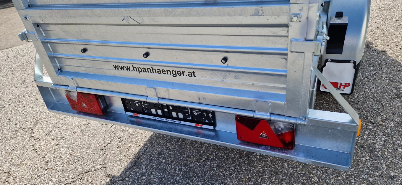 PKW-Anhänger, Autoanhänger HP 250/12 G im Set, ganzstahl-feuerverzinkt, 1300 kg GG