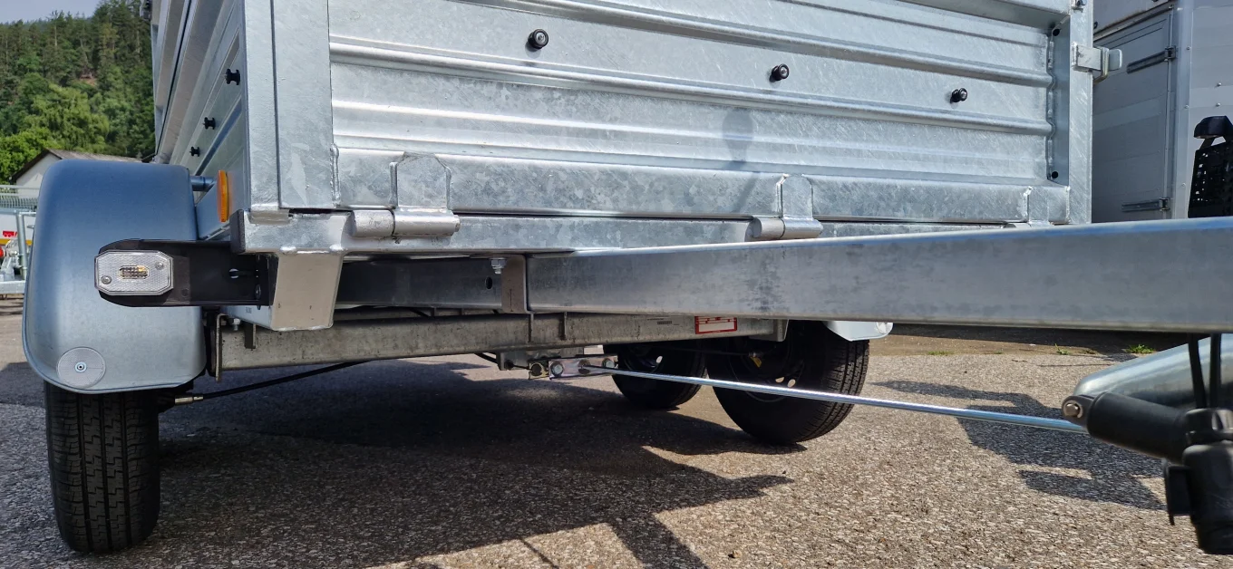 PKW-Anhänger, Autoanhänger HP 250/12 G im Set, ganzstahl-feuerverzinkt, 1300 kg GG