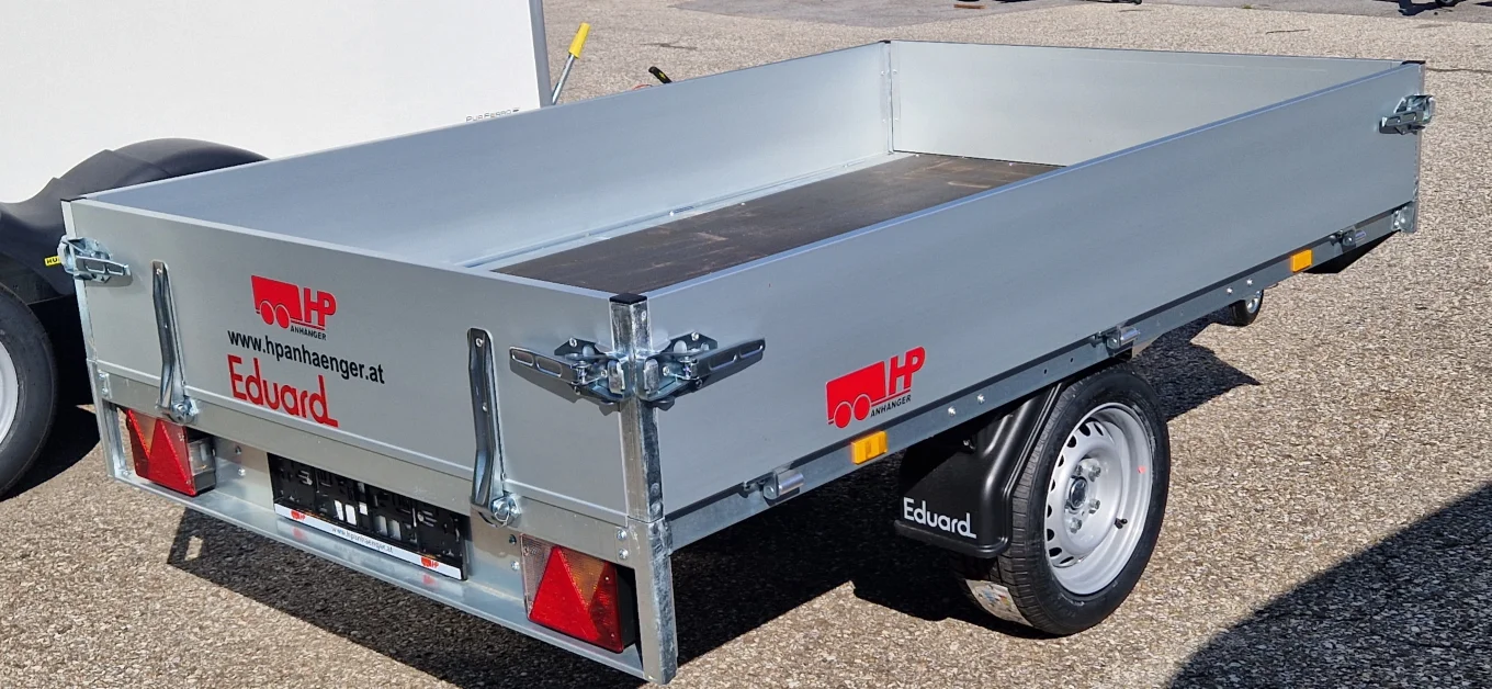 PKW-Anhänger, Hochlader, Eduard 2314 U, 2310 x 1450 x 300 mm, 750 kg ungebremst