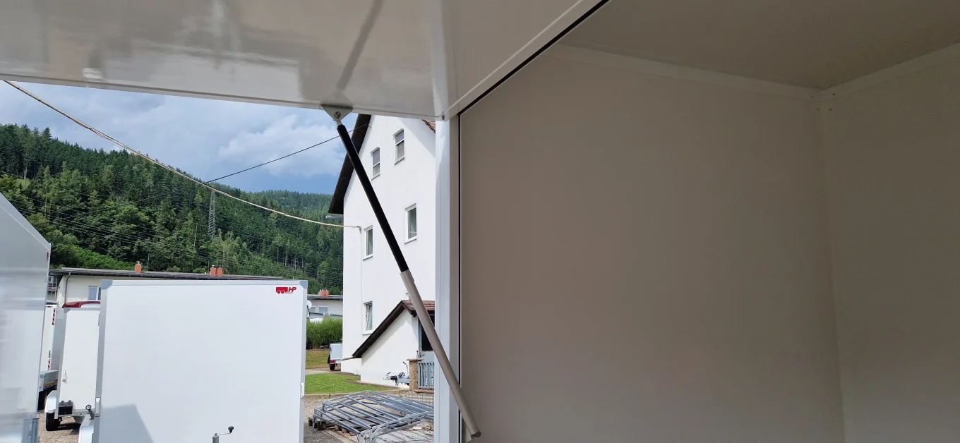 Verkaufsanhänger, PKW-Anhänger, Kofferanhänger HP 204020 VK, 2000 kg Tandem gebremst