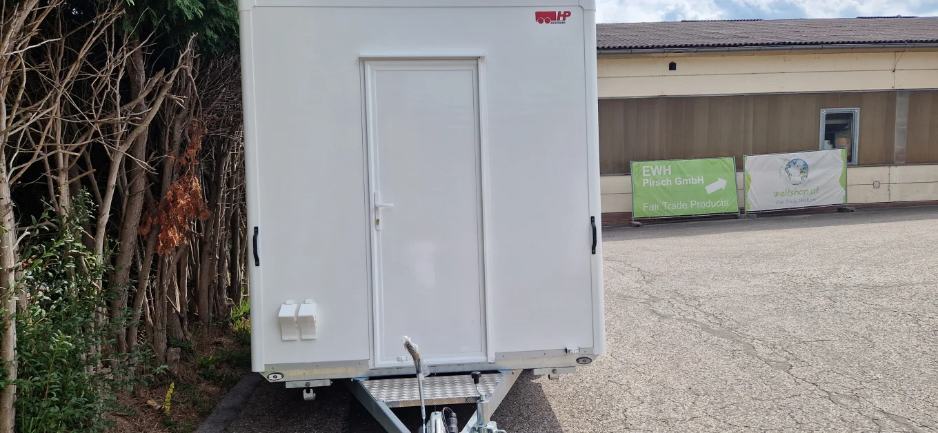 Verkaufsanhänger, PKW-Anhänger, Kofferanhänger HP 204022 VK, 2000 kg Tandem gebremst