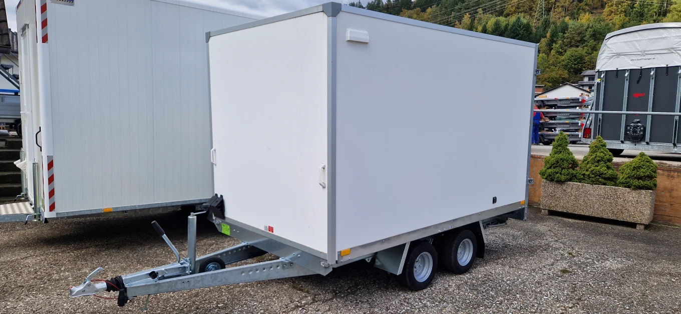 Kofferanhänger, PKW-Anhänger, Hochlader, HP 203018-18 HK, 2000 kg GG inkl. Niederfahrwerk