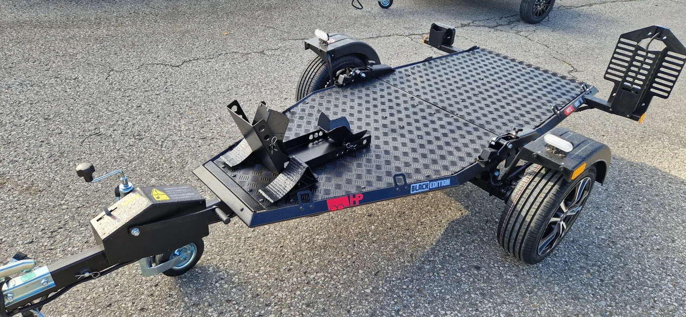 Motorradanhänger Lorries MT1, HP 240 UK, 750 kg ungebremst, über Seilzug absenkbar"