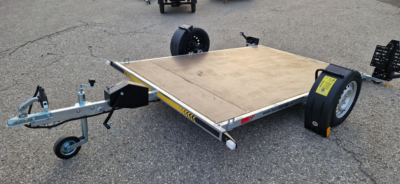 PKW-Anhänger, Autoanhänger, Universaltransporter HP 752617 UK, Absenkanhänger über Handkurbel