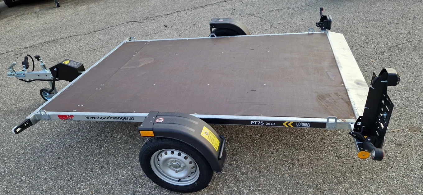 PKW-Anhänger, Autoanhänger, Universaltransporter HP 752617 UK, Absenkanhänger über Handkurbel