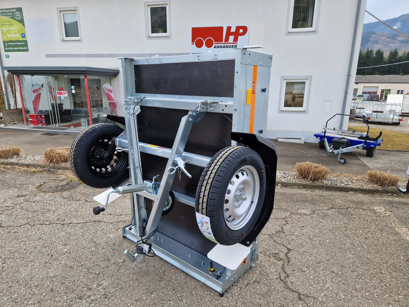PKW-Anhänger, Autoanhänger HP 150 U Kippy, 750 kg ungebremst, 1470 x 1060 x 300 mm