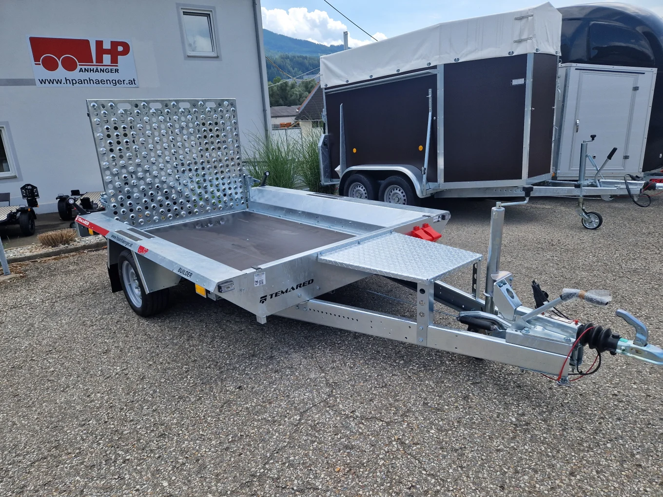 Baumaschinenanhänger, Baggeranhänger, Maschinentransporter HP 182615 T, 1800 kg einachs