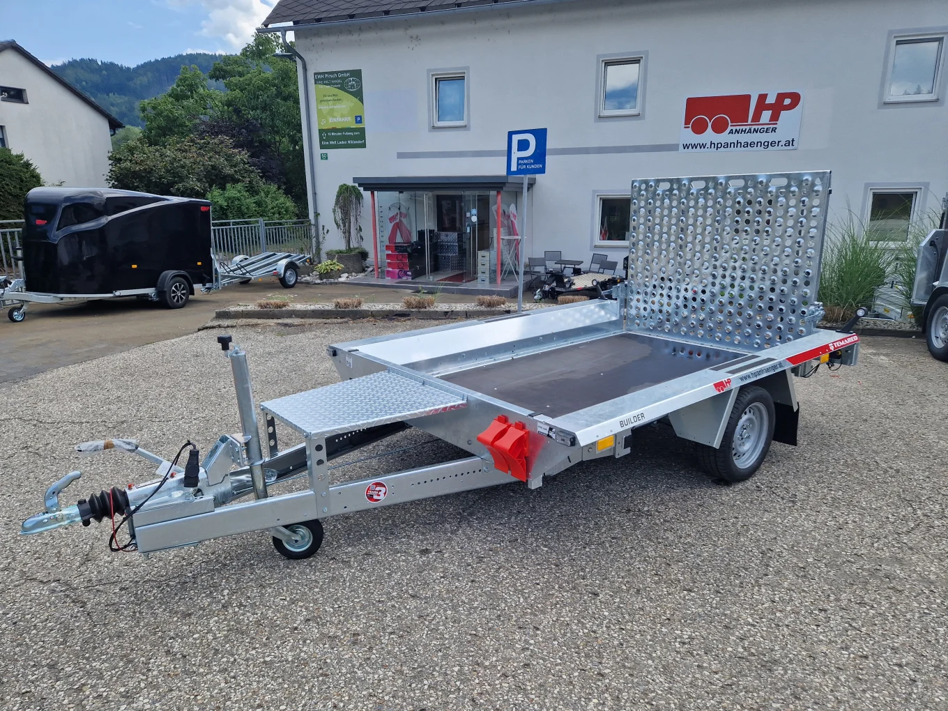 Baumaschinenanhänger, Baggeranhänger, Maschinentransporter HP 182615 T, 1800 kg einachs