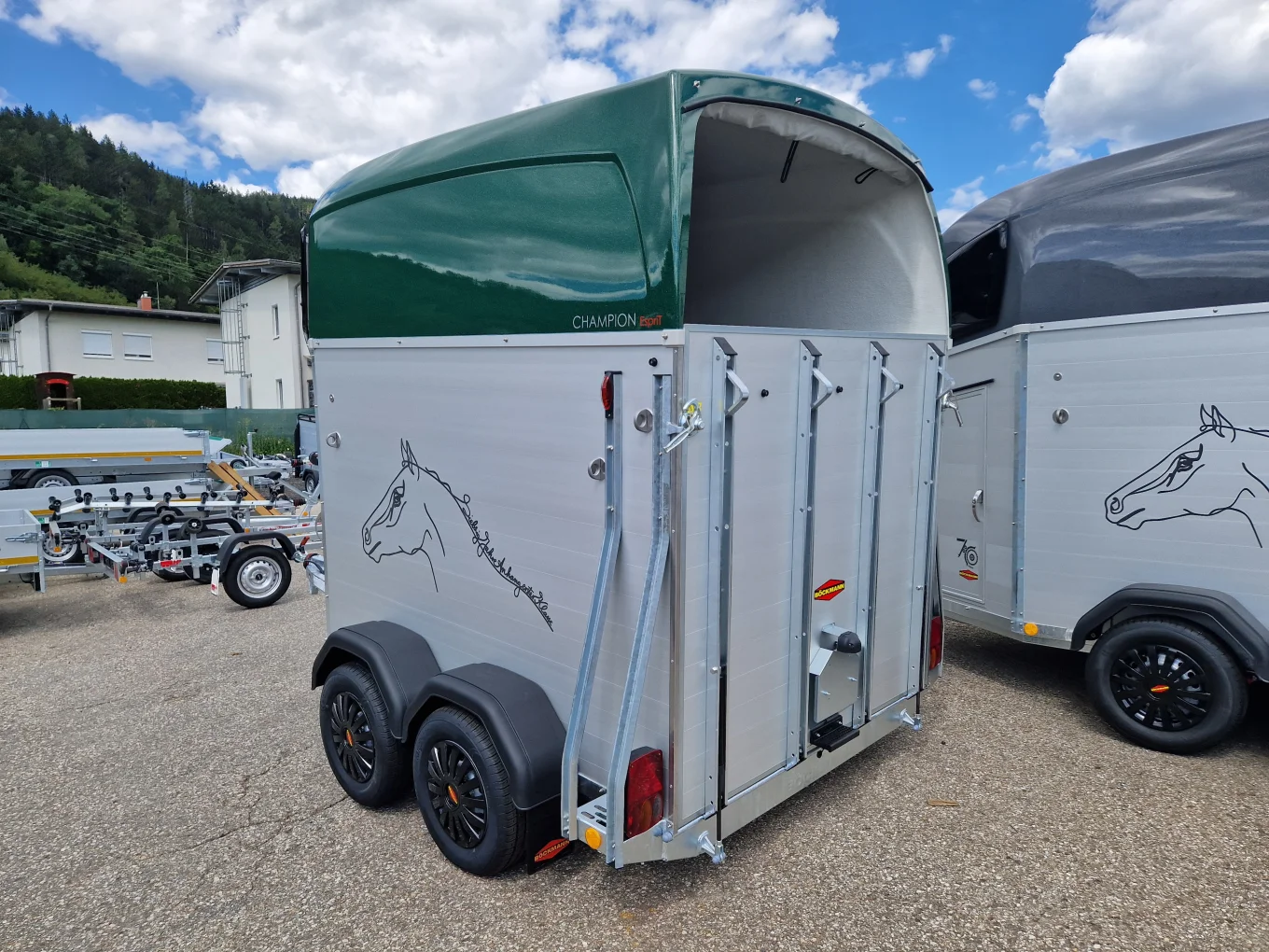 Pferdeanhänger, Böckmann Champion Esprit Sondermodell, 2400 kg GG, Aufbau ALU Eloxiert