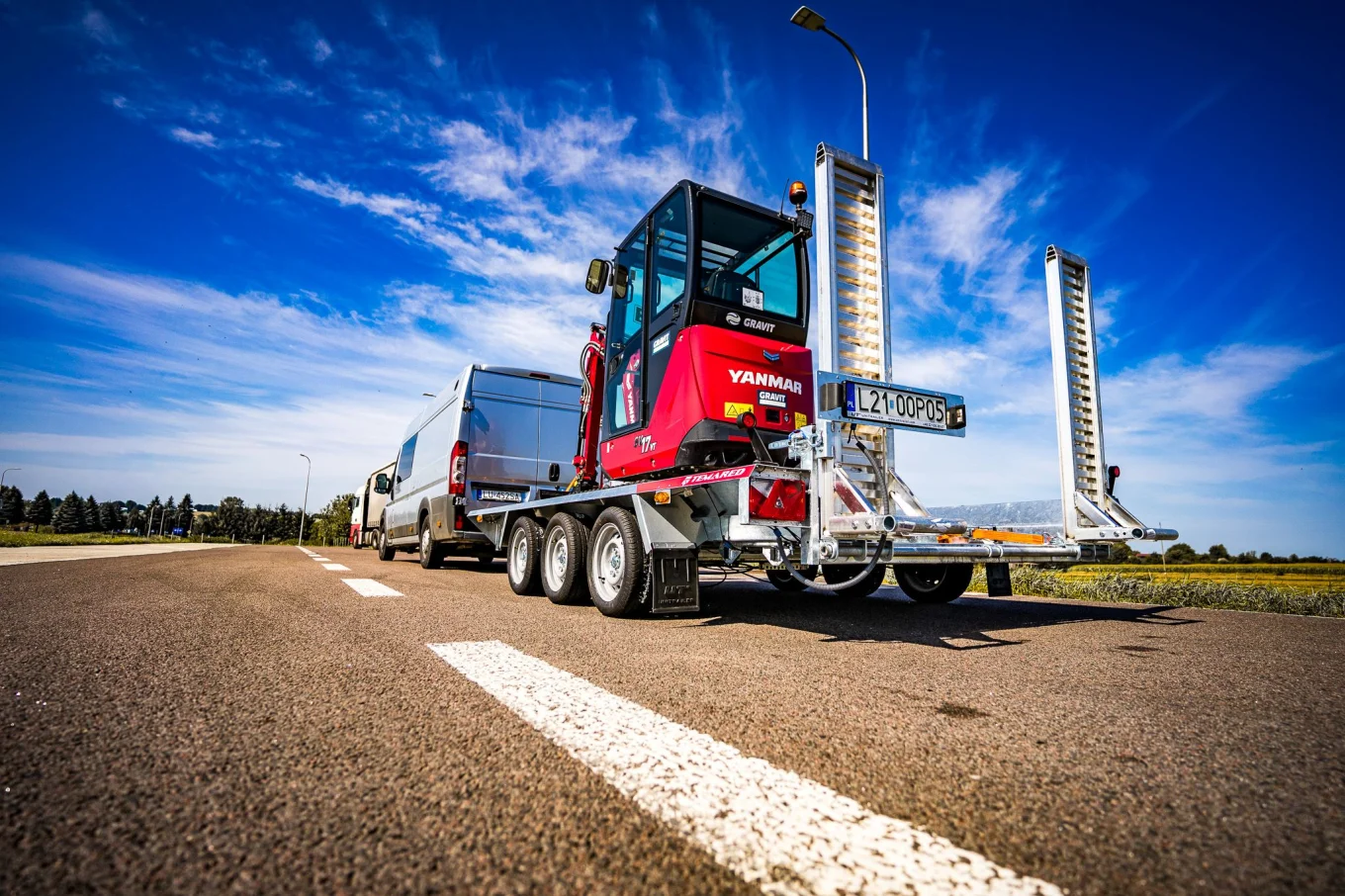 Baumaschinenanhänger, Universaltransporter HP 354018/3 Tridem