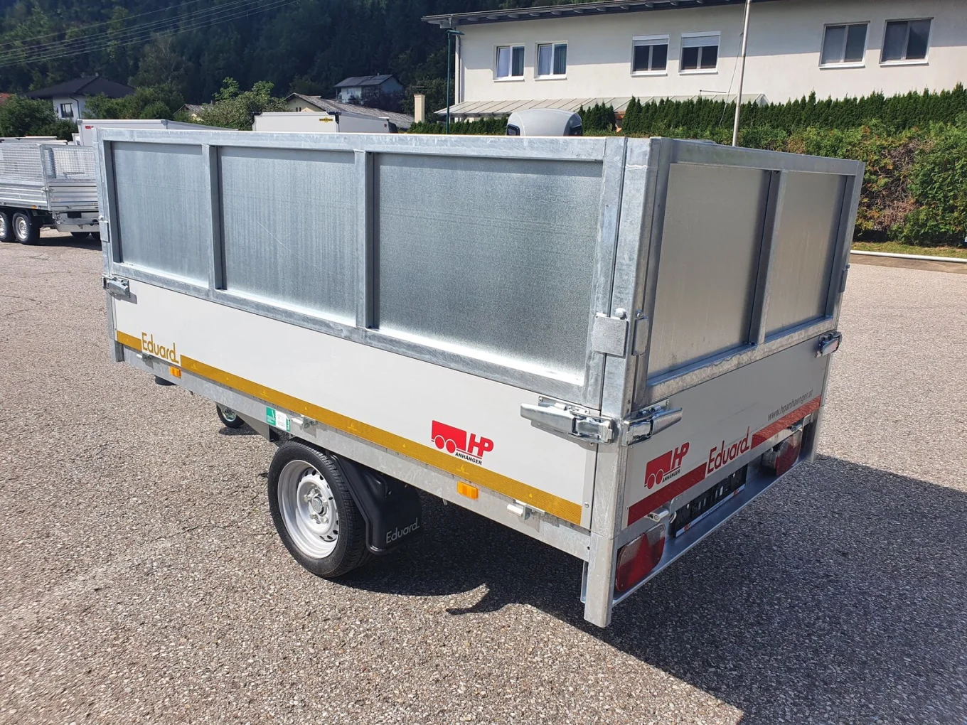 Rückwärtskipper, Kippanhänger, Eduard 2615 GDR im Set mit Blechaufsatz 600 mm