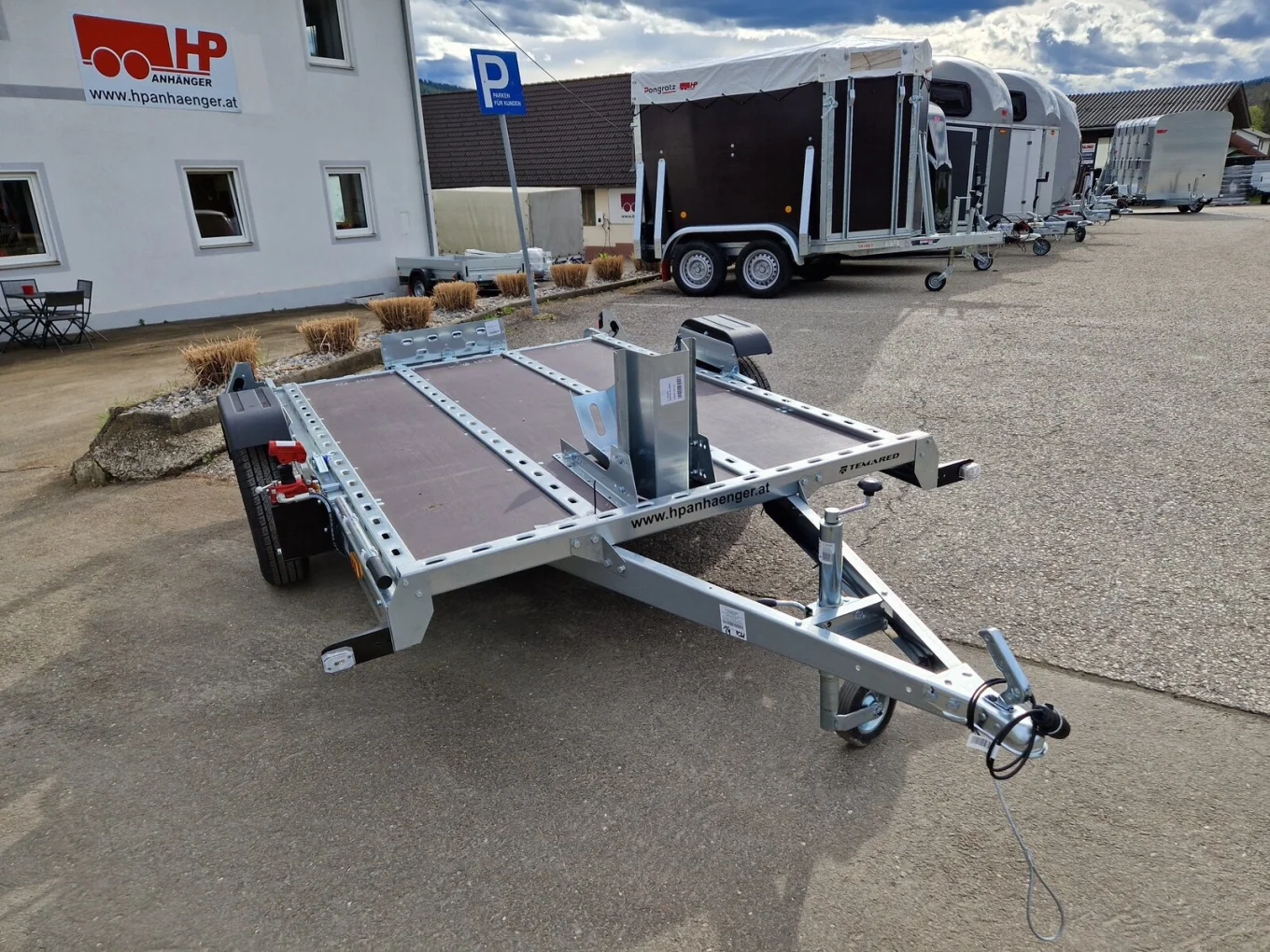 Motorradanhänger, Quadanhänger, HP 750 Moto-Quad, 750 kg ungebremst, hydraulisch absenkbar