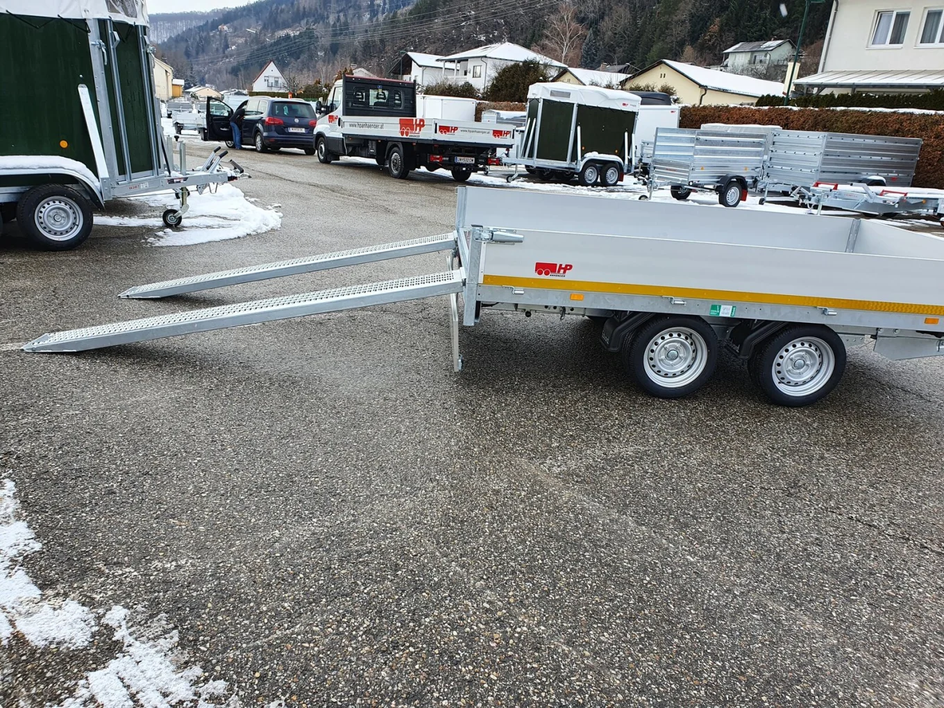 PKW-Anhänger, Autoanhänger Hochlader EDUARD 3318-GDR, 3300 x 1800 x 300 mm, 2700 kg GG