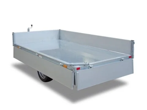 PKW-Anhänger, Rückwärtskipper, Humbaur HUK 152715 Alu Einachs-Rückwärts kippbar, 1.500kg mit Handpumpe
