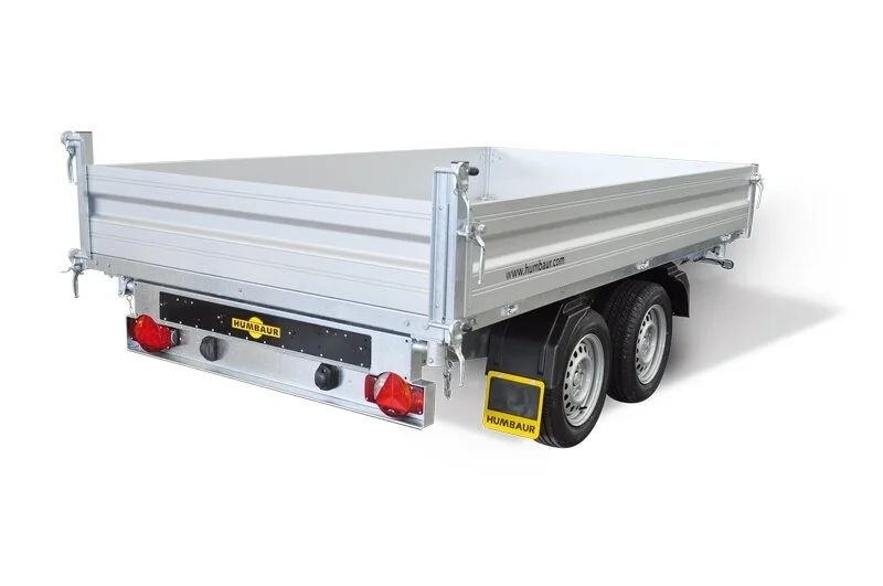 PKW-Anhänger, Dreiseitenkipper Humbaur HTK 3500.31 ALU - Tandem-3-Seiten Kipper Alu mit E-Pumpe, 3.500kg