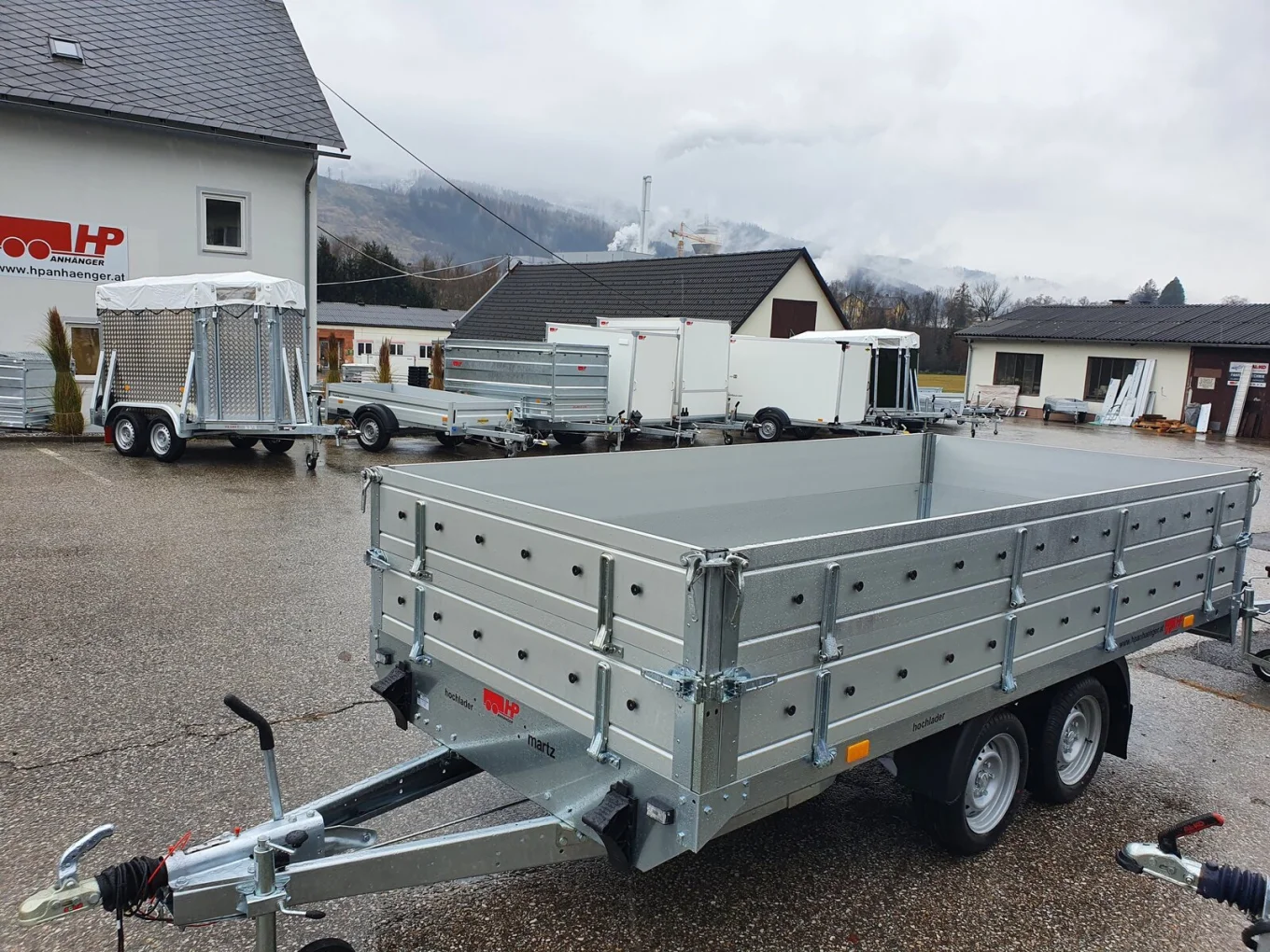 Hochlader, PKW-Anhänger, HP 273217 LH im Set mit Aufsatzwände, 2700 kg GG