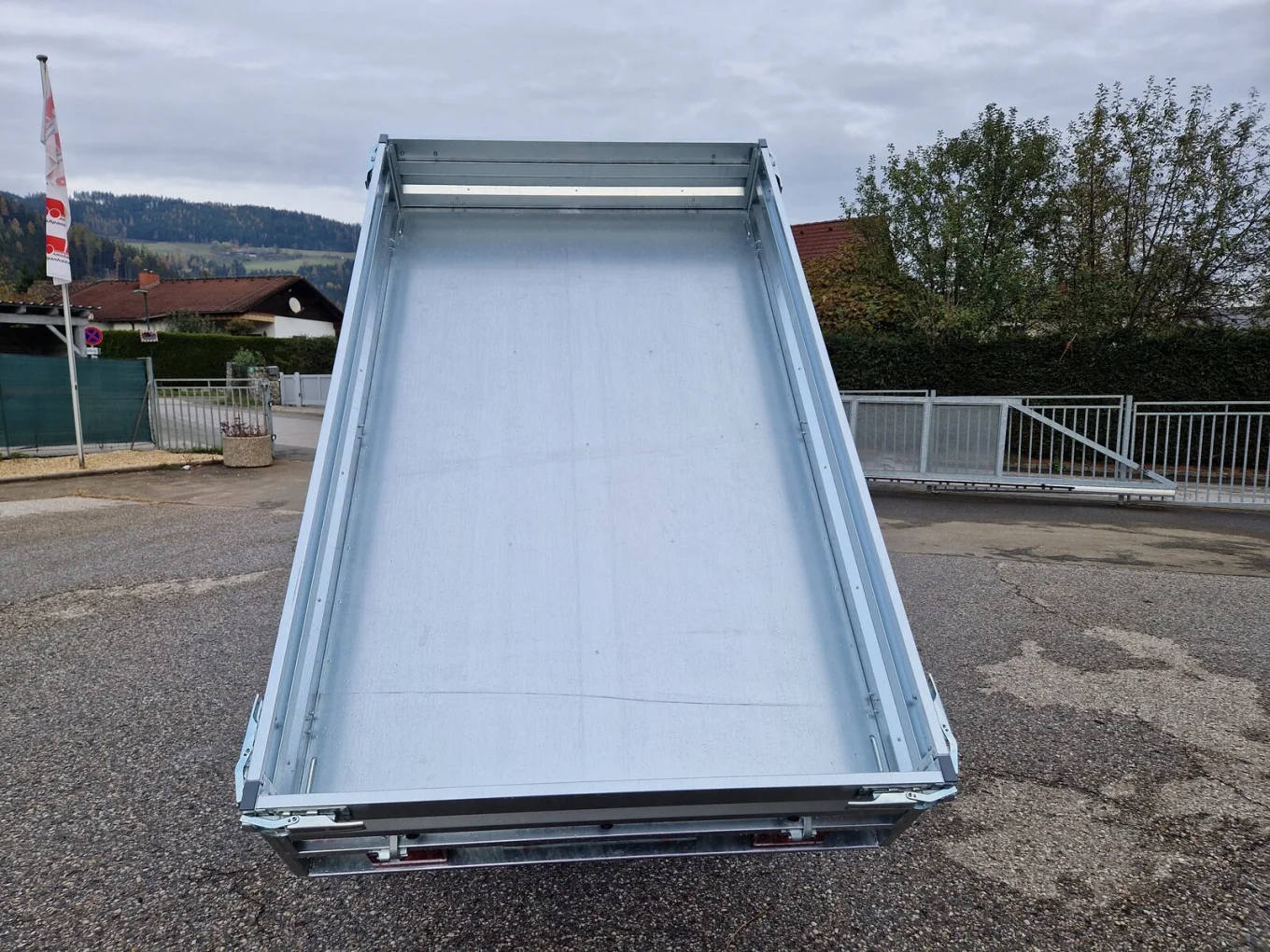 Rückwärtskipper, PKW-Anhänger HP 272515RK im Set mit Gitteraufsatz 600 mm & Netz