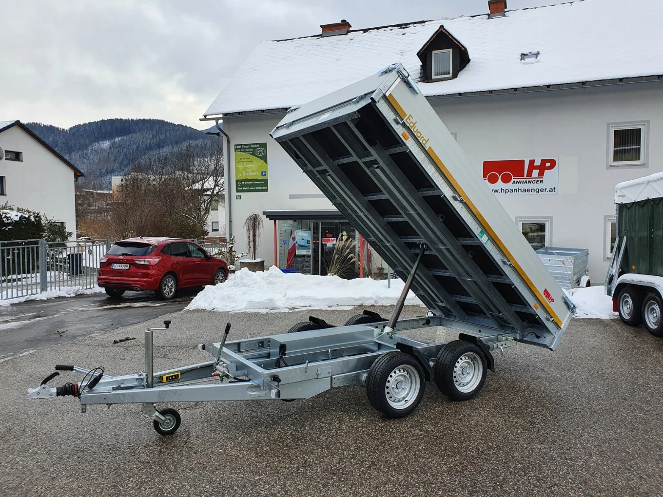 PKW-Anhänger, 3-Seitenkipper, Autoanhänger EDUARD 3116 3-SK, 3110 x 1600 x 300 mm, 2700 kg GG