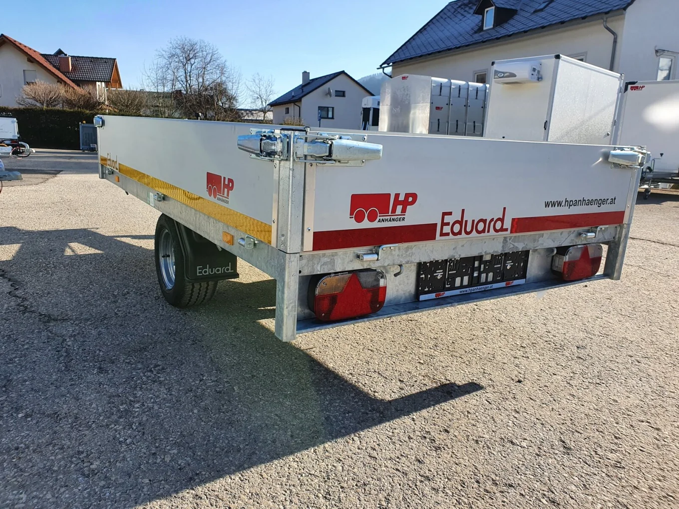 PKW-Anhänger, Autoanhänger Hochlader EDUARD 3116 U, 3110 x 1600 x 300 mm, 750 kg ungebremst