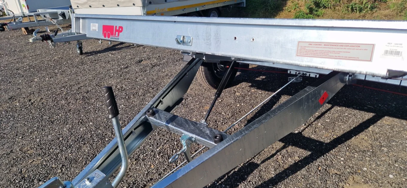 PKW-Anhänger, Fahrzeugtransporter, Universaltransporter HP 752516 UKkippbar mit Überfahrwand, 750 kg ungebremst