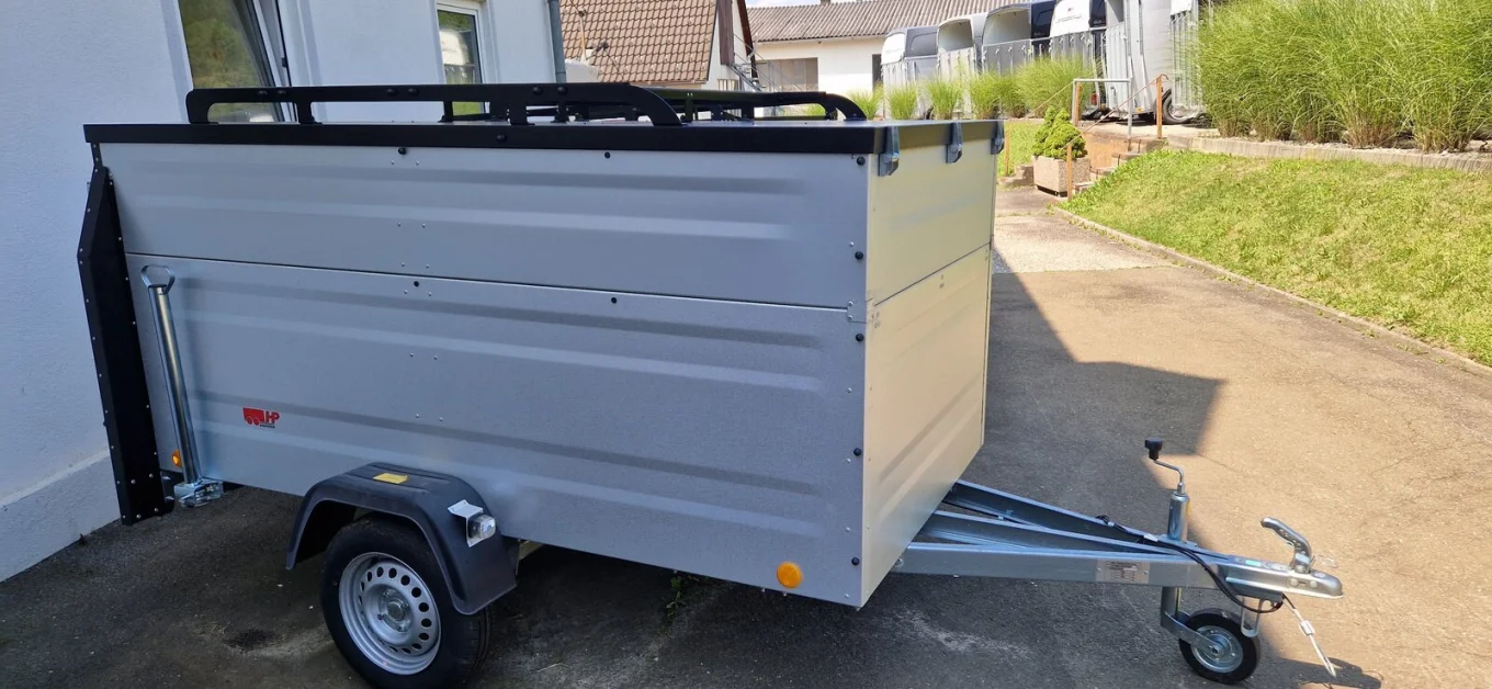 Deckelanhänger, PKW-Anhänger HP 2512 U/107 Plus, 2435 x 1235 x 1065 mm, 750 kg ungebremst