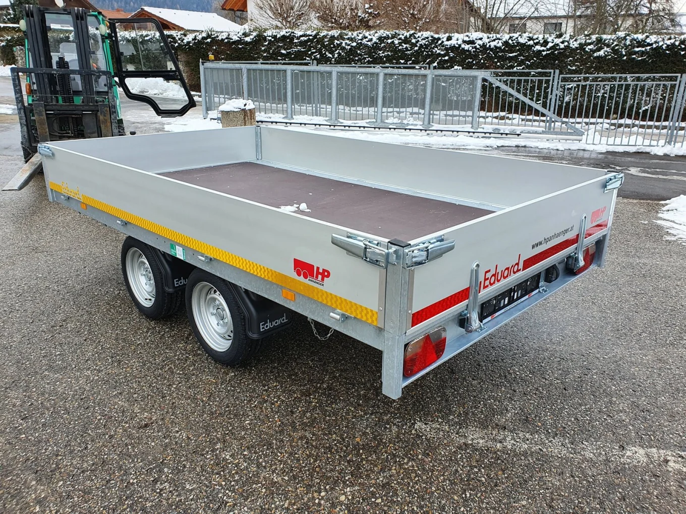 Tandemanhänger, Autoanhänger, Hochlader Eduard 2615 GD, 2560x1500x300mm, 2000 kg GG