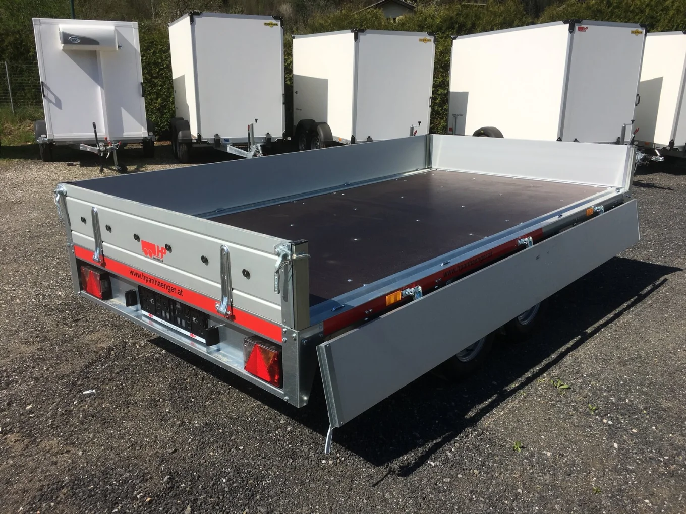 PKW-Anhänger, Hochlader, HP 273217 LH, 2700 kg Tandem, 3250x1720x300 mm, Autoanhänger