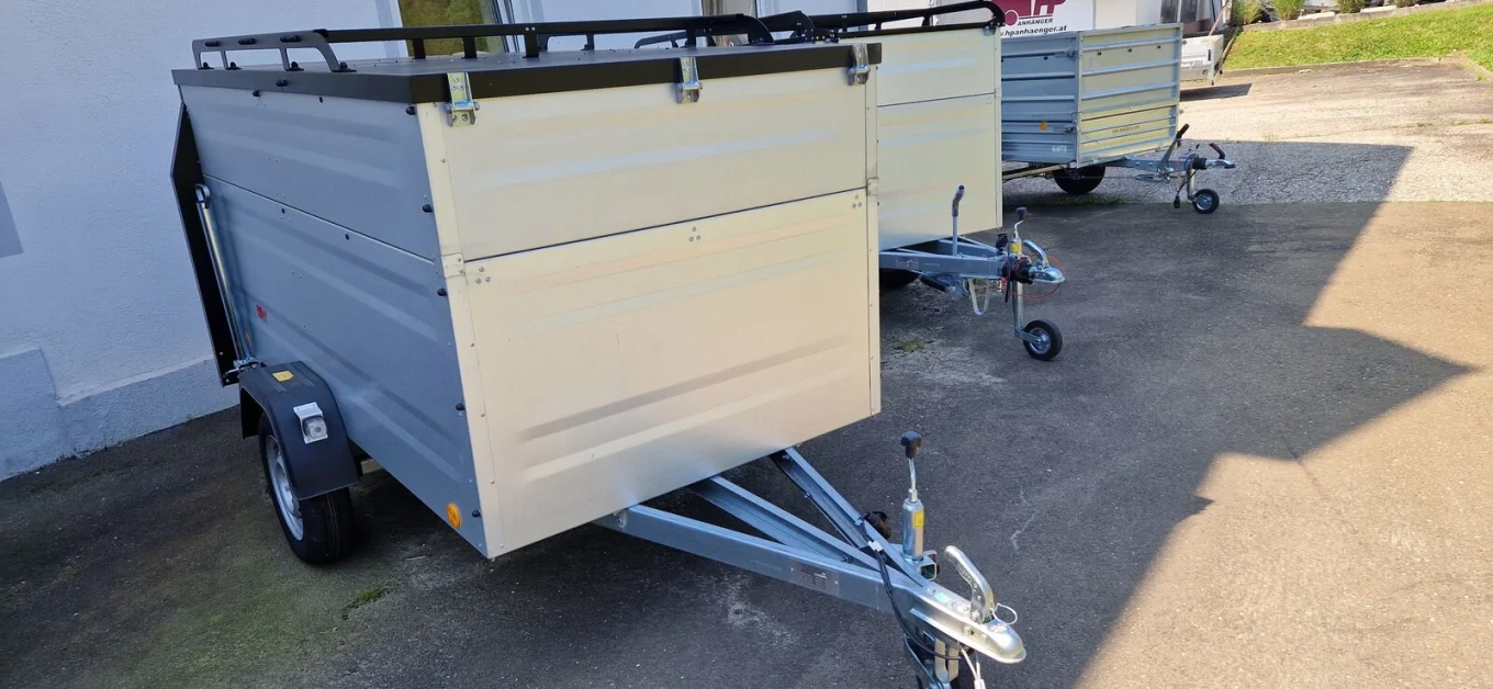 Deckelanhänger, PKW-Anhänger HP 2512 U/107 Plus, 2435 x 1235 x 1065 mm, 750 kg ungebremst