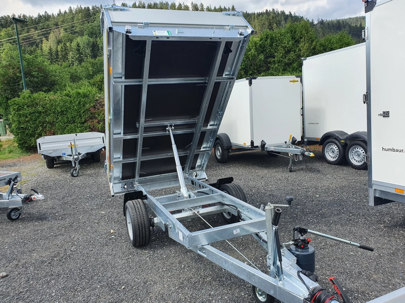 Rückwärtskipper, PKW-Anhänger Eduard 2615 GRK, 2560x1500x300 mm, 1500 kg einachs