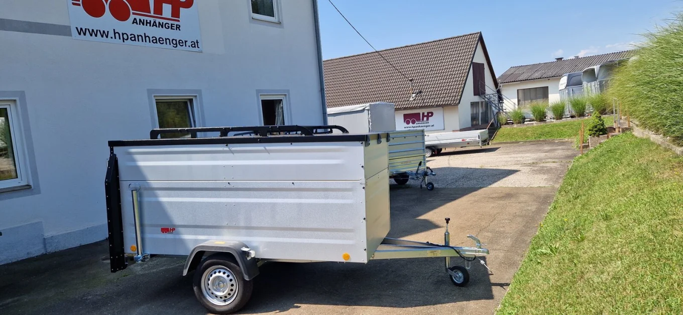 Deckelanhänger, PKW-Anhänger HP 2512 U/107 Plus, 2435 x 1235 x 1065 mm, 750 kg ungebremst